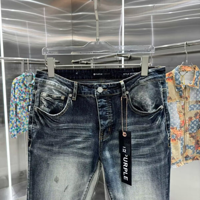 Purple Retro Flared Jeans