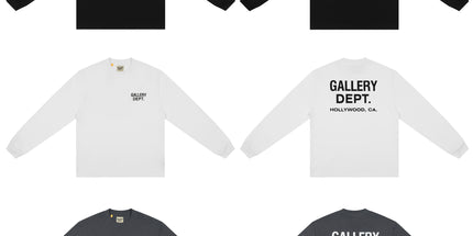GALLERY DEPT Cotton Loose Long Sleeve Letter Tee