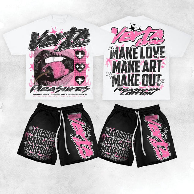 Crew Neck T-Shirt & Shorts Set