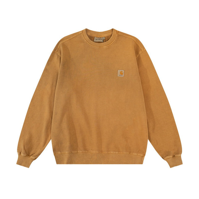 Retro Loose Crew Neck Sweatshirt for Couples