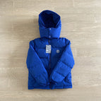Classic blue hooded jacket