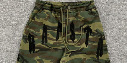 Embroidered Fleece Street Shorts