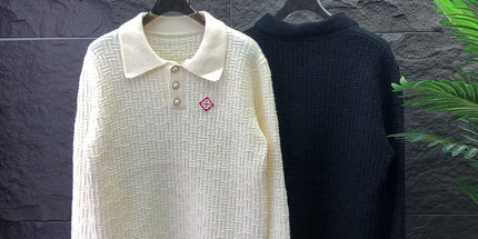 Polo Collar Knit Sweater