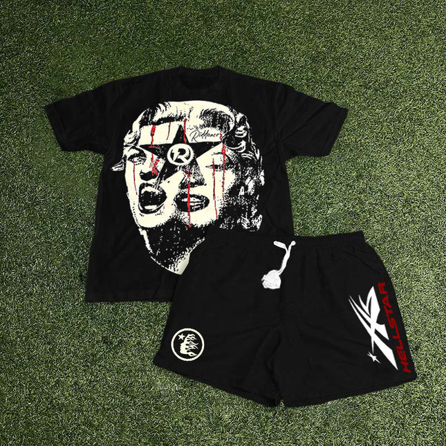 Crew Neck T-Shirt & Shorts Set