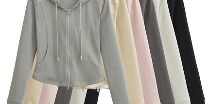 Women’s Zip Hoodie and Flared Pants Set