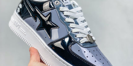 Patent Low-Top Casual Sneakers