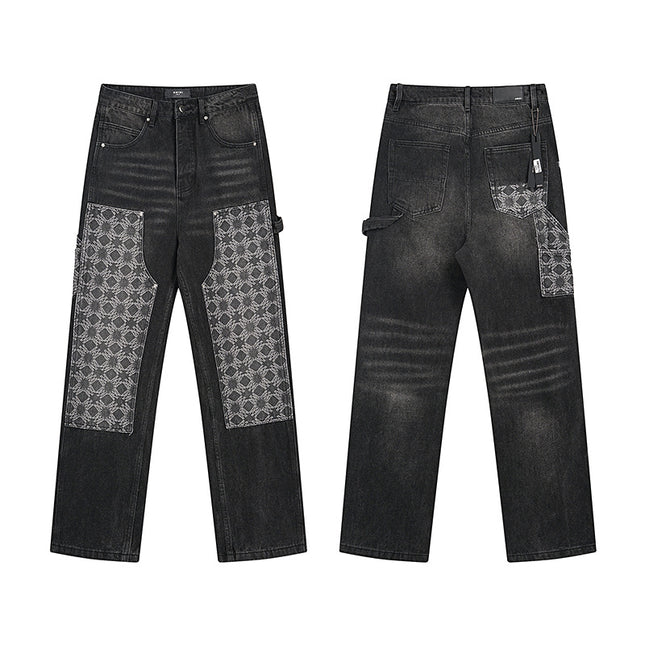 High Street Ripped Vintage Straight Jeans