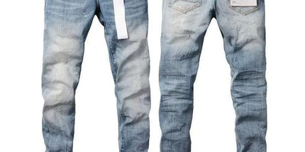 vintage hole slim stretch jeans