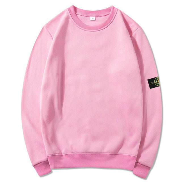STON Stone Hooded Sweatshirt Badge Crewneck