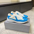 Style 21: Light blue lacquered white net