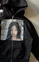 Y2K Gothic Zip Sweatshirt