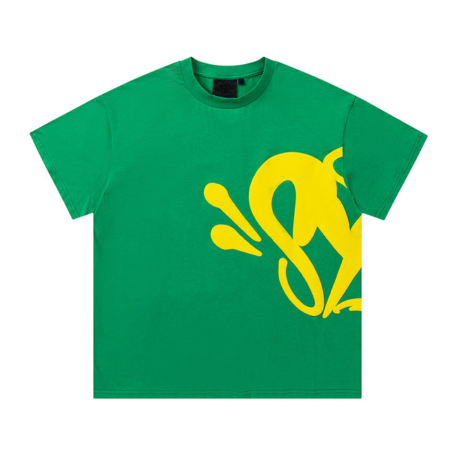 High Quality Syna Hip Hop Foam Print T-Shirt Set