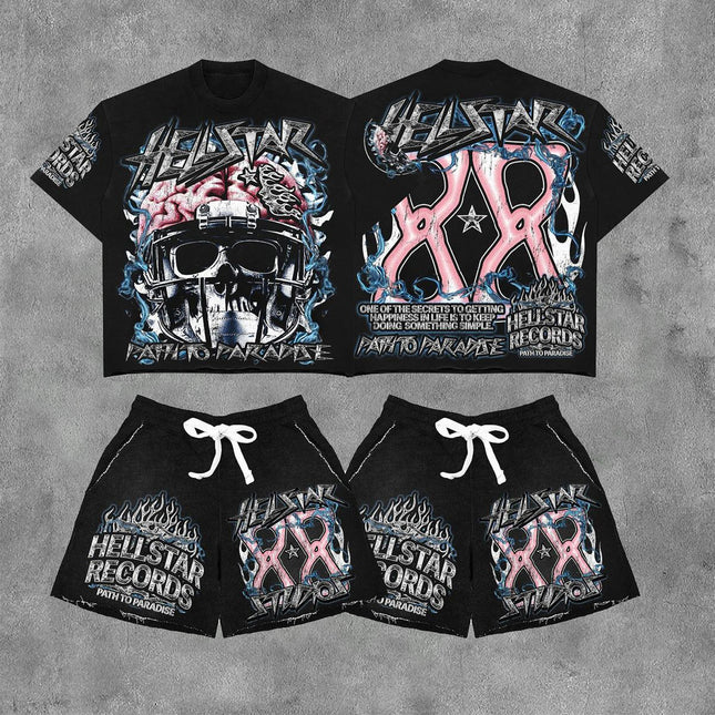 Crew Neck T-Shirt & Shorts Set