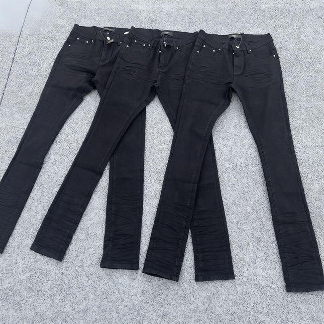vintage hole slim stretch jeans