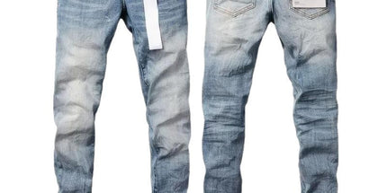 vintage hole slim stretch jeans