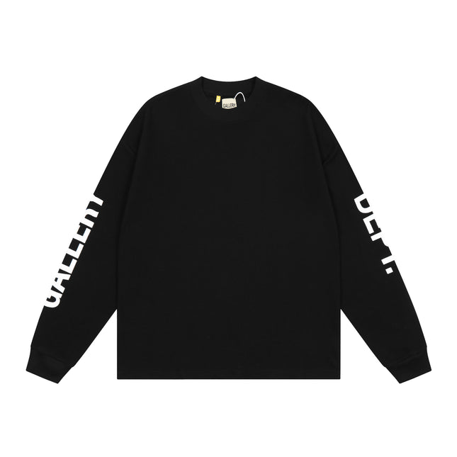 GALLERY DEPT Cotton Loose Long Sleeve Letter Tee