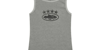Basic LOGO Crew Neck Sleeveless Vest T-Shirt