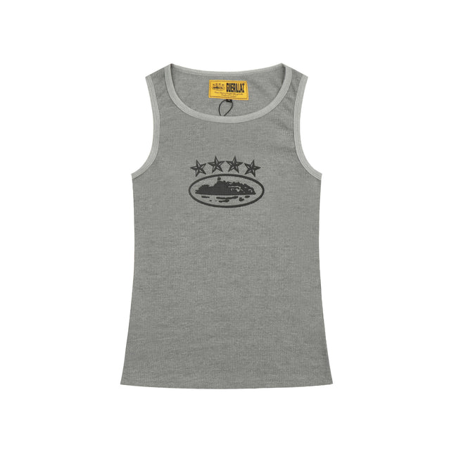 Basic LOGO Crew Neck Sleeveless Vest T-Shirt