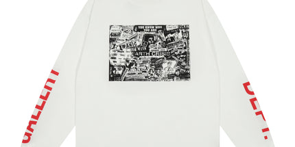 GALLERY DEPT Cotton Loose Long Sleeve Letter Tee