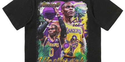 NBA Star Retro T-Shirt - Curry Kobe Morant Rose