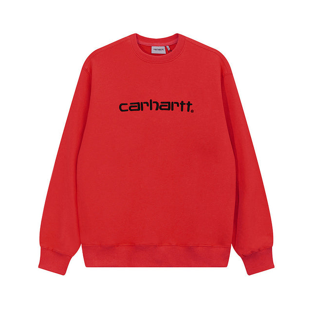 Retro Loose Crew Neck Sweatshirt for Couples