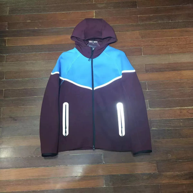 hooded tech fleece zipper suit