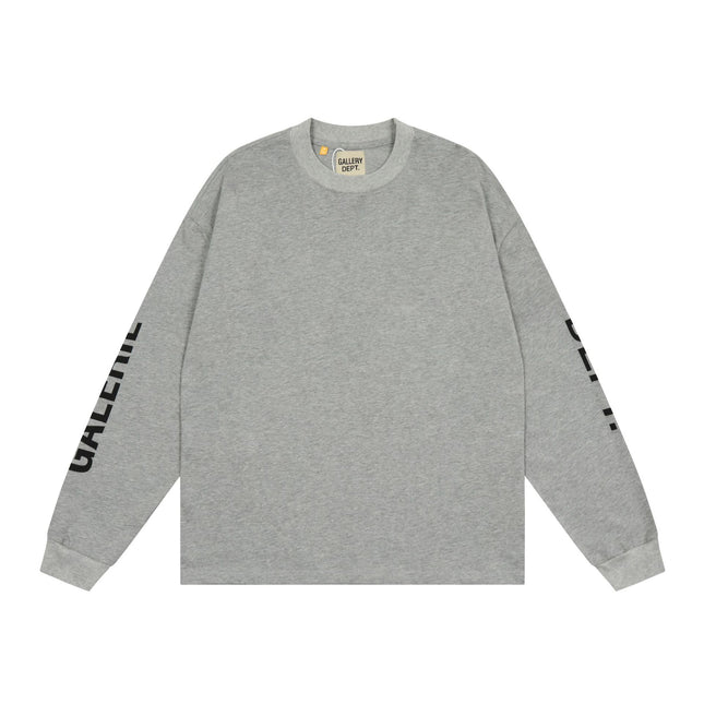 GALLERY DEPT Cotton Loose Long Sleeve Letter Tee