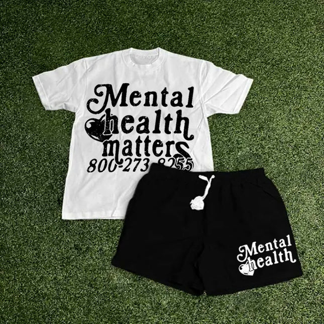 Crew Neck T-Shirt & Shorts Set