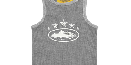 Basic LOGO Crew Neck Sleeveless Vest T-Shirt
