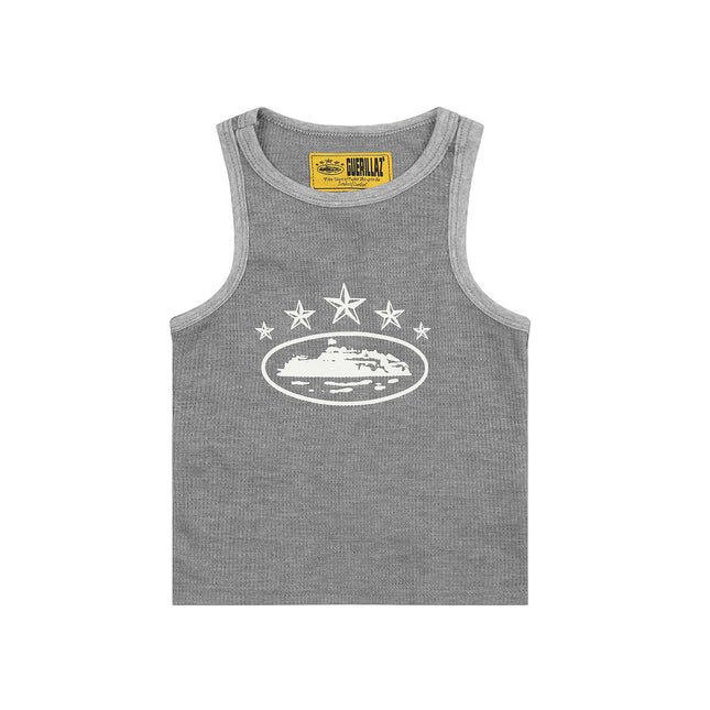 Basic LOGO Crew Neck Sleeveless Vest T-Shirt