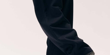 Double Waist Embroidery Folding Sweatpants for Couples