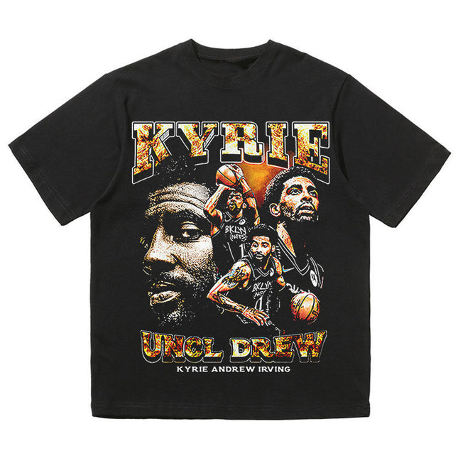 NBA Star Retro T-Shirt - Curry Kobe Morant Rose
