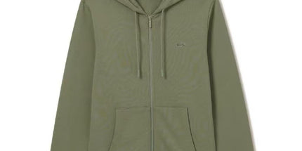 Check Pattern Hooded Zip Pullover