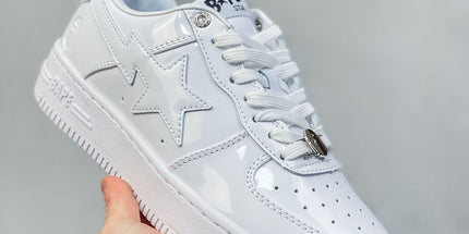 Patent Low-Top Casual Sneakers