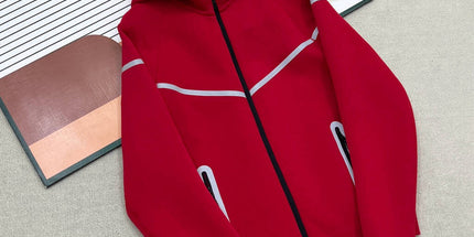 hooded tech fleece zipper suit
