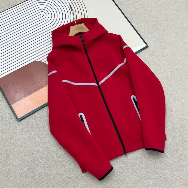 hooded tech fleece zipper suit