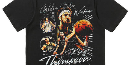 NBA Star Retro T-Shirt - Curry Kobe Morant Rose