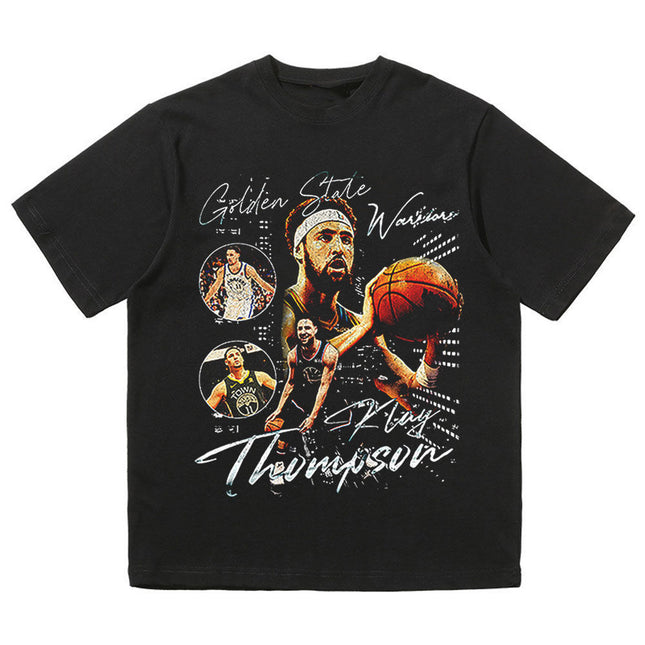 NBA Star Retro T-Shirt - Curry Kobe Morant Rose