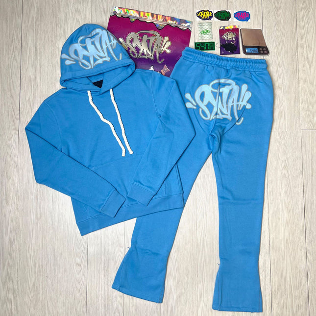 High Quality Syna Hip Hop Foam Print T-Shirt Set