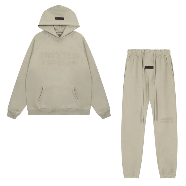ESSENTIALS fleece Hooded Set