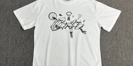 240g Unisex Letter Logo T-Shirt