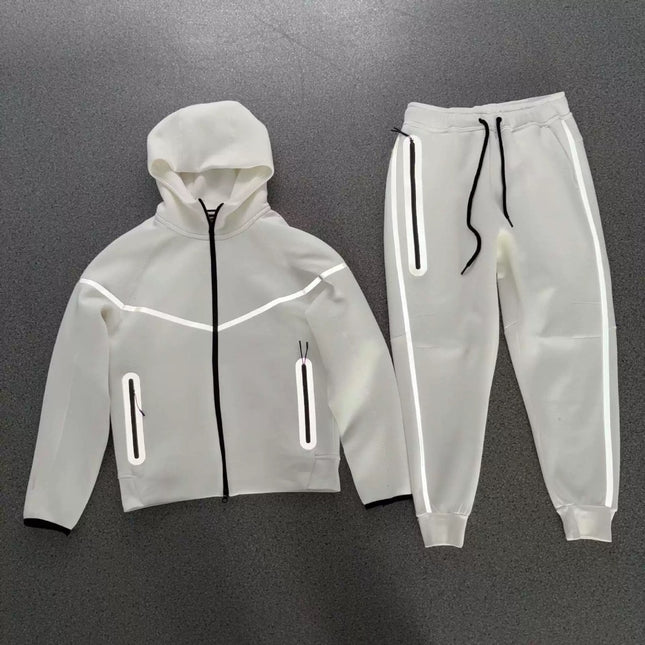 hooded tech fleece zipper suit