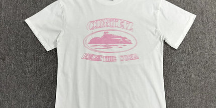 240g Unisex Letter Logo T-Shirt