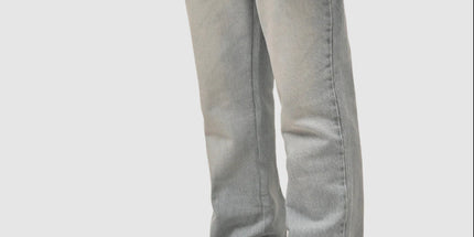 Straight-Leg Stretch Denim Jeans