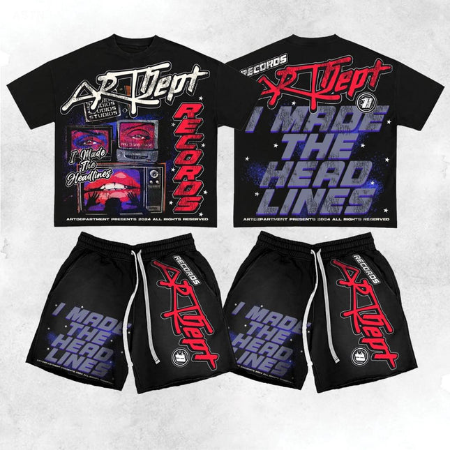 Crew Neck T-Shirt & Shorts Set