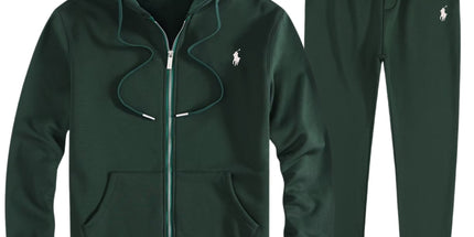 RL Pony Embroidered Zip Hoodie & Sweatpants Set