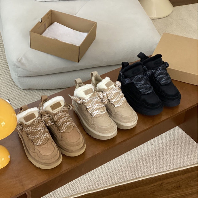 winter boots casual lace-up Shoes