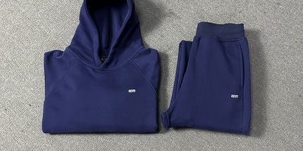 Velvet Hooded Tracksuit Set