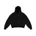 S / Schwarzes Cardigan-Sweatshirt