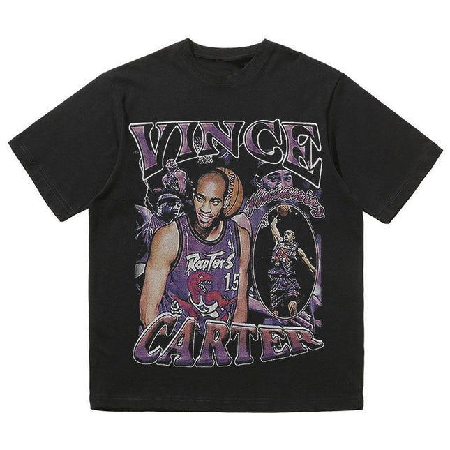 NBA Star Retro T-Shirt - Curry Kobe Morant Rose